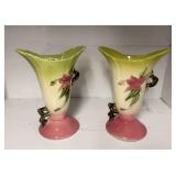 W - 2 HULL WOODLAND VASES