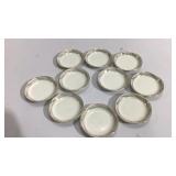 10 Porcelain Butter Plates M16C