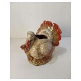 Vtg. Ceramic Turkey Gravy Boat/Pourer U16G