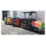 Hand Built Gas Powered Train w/ Two Cars