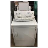 GE White Clothes Dryer MFA