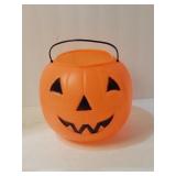 Vtg. General Foam Plastics Pumpkin Bucket U7A