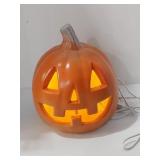 Vtg. Plastic Blowmold Lighted Jack-O-Lantern U7D