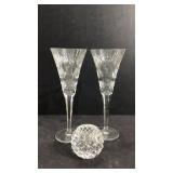 Waterford Flutes Glasses & Candle Holder M16A