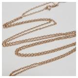 Sterling Silver Rose Gold Plated Necklace JC