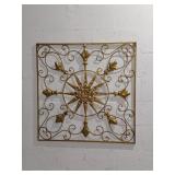 Large Goldtone Hanging Wall Hanging U15F