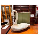 Hand Carved Swan Signed ~ As Found