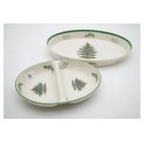 Spode Christmas Tree (2) Oval Oven to Table