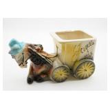 Vintage Mule Cookie Jar Cookies and Milk No LIi