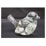 Fenton Clear Bird Paperweight AS FOUND