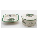 Spode Christmas Tree Ash Tray & Trinket Dish