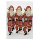 Wooden Santa Trifold Screen