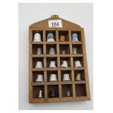 Thimble Collection and Wall Hanging Display