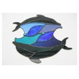 Dolphin Stained Glass Window Hanger