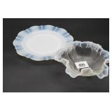 Fenton Opalescent Ruffled Candy Bowl &