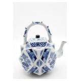 Blue & White Porcelain Chinese Teapot