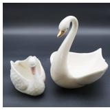 Ceramic Swan, Fitz & Floyd Porcelain Swan