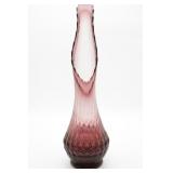 LE Smith Large Amethyst Swung Vase