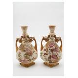 (2) Royal Bonn Vases (One Repaired)