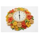 Vintage Syroco Flower Clock