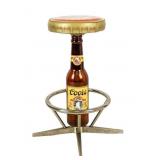 Vintage Coors Bar Stool with Large Beer Bottle