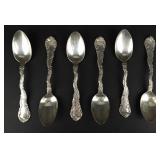 Lot of 6 Antique Sterling Silver Spoons