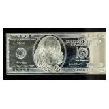 Coin 2004 $100 Franklin Quarter Pound Silver Bar