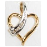 Jewelry 10kt Yellow Gold Heart Pendant