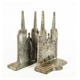 Vintage 1920 Lichfield Cathedral Bookends