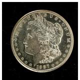 Coin 1887-S  Morgan Silver Dollar Brilliant Unc.