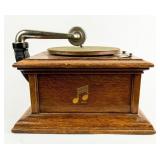 Antique Columbia Grafophone Record Player