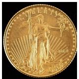 Coin 2014 American Eagle 1/10 Oz.  Gold BU