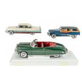 Lot Of 3 Danbury Mint 1950s American Classic Cars