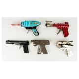 Lot of 5 Vintage Toy Pistols