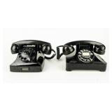 Vintage Lot Of 2 Desktop Rotary Phones