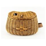 Vintage Wicker Basket Sport Fishing Creel