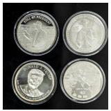 Coin 4-1 oz Silver Rounds-Trump