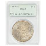 Coin 1885-O Morgan Silver Dollar PCGS MS63