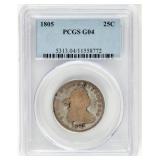 Coin 1805 Capped Bust Quarter PCGS G04