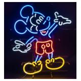 Vintage Mickey Mouse Neon Sign