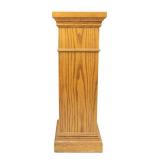 Oak Column Slot Machine or Trade Stimulator Stand