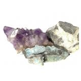Larimar Specimens & Purple Crystal