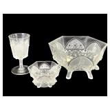 3 Pc EAPG Gillinder & Sons Classic Pattern Glass