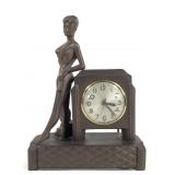 Deco Style Sessions Electric Clock w Standing Nude