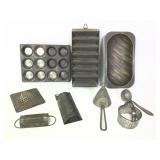Metal Kitchen Ice Trays, Molds, & Cheese Graters +