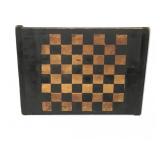Black Painted Checkered Cutting Board w/ Hangers