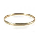 14K YG Bangle Bracelet 4.4g TW