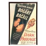 Framed Dark Passage Movie Poster Repro