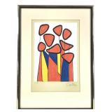 Alexander Calder Lithograph, Signed & Framed