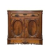 Marble Top Victorian Side Cabinet